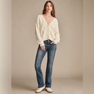 Women’s Lucky Brand Size 4 27 ‘Sweet’ Boot Leg Midrise Jean in Medium Ocean Road